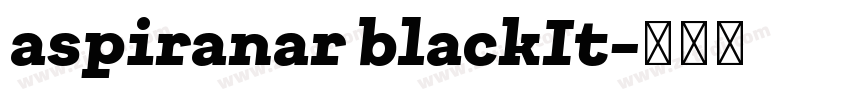 aspiranar blackIt字体转换